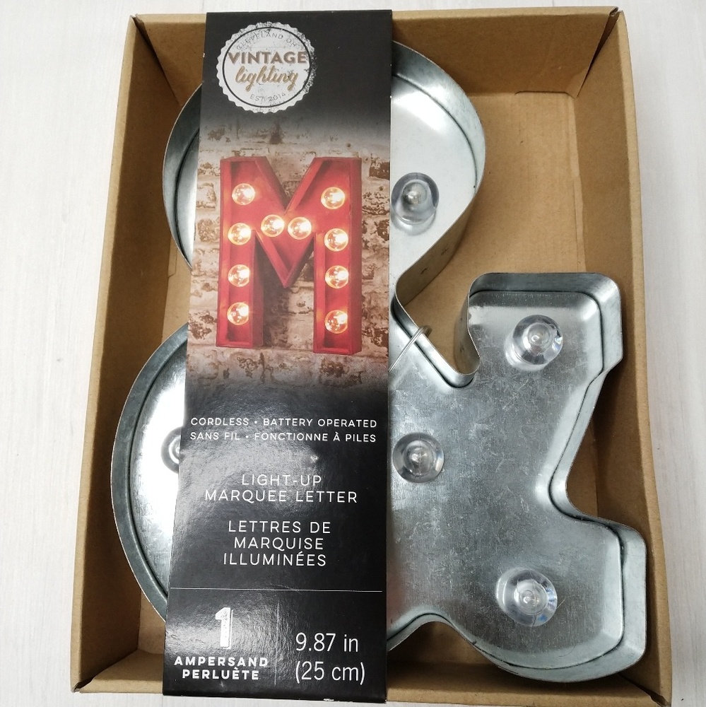 Marquee Letter Metal light up sign home decor